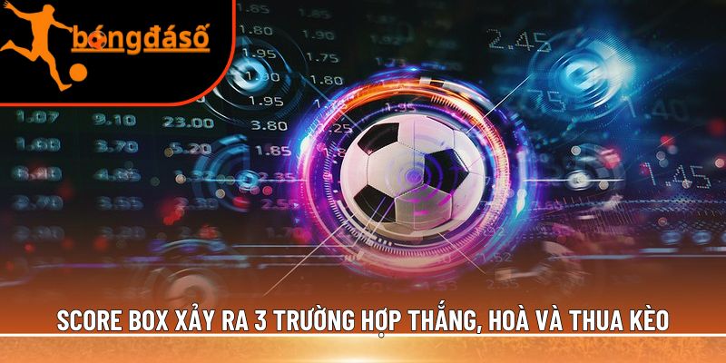 Score box xảy ra 3 trường hợp 